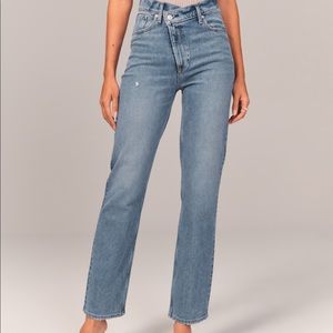 abercrombie ultra high rise 90s straight jean